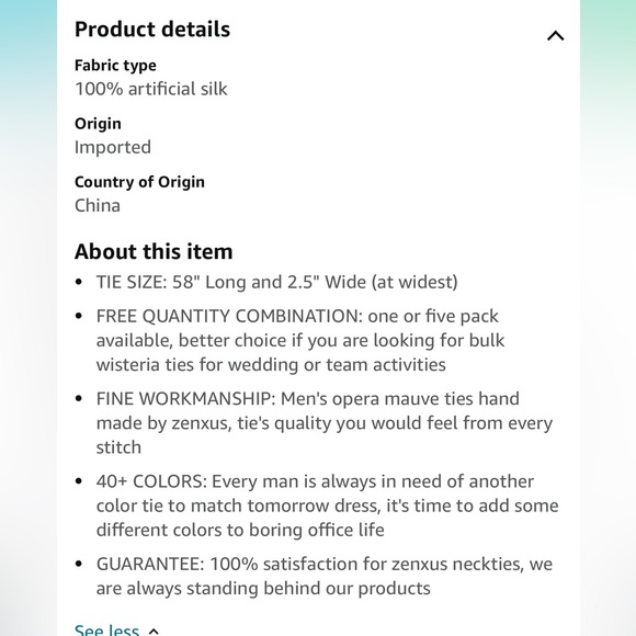 Mauve Skinny Tie - Picture 3 of 7